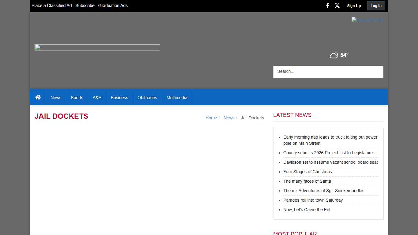 Jail Dockets gctimesonline.com